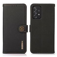 Coque Portefeuille Livre Cuir Etui Clapet B02H pour Samsung Galaxy A72 5G Noir