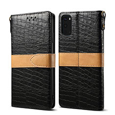 Coque Portefeuille Livre Cuir Etui Clapet B02S pour Samsung Galaxy S20 5G Noir