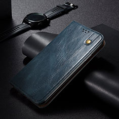 Coque Portefeuille Livre Cuir Etui Clapet B02S pour Samsung Galaxy S23 Plus 5G Bleu