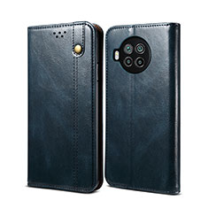 Coque Portefeuille Livre Cuir Etui Clapet B02S pour Xiaomi Mi 10T Lite 5G Bleu