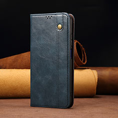 Coque Portefeuille Livre Cuir Etui Clapet B02S pour Xiaomi Redmi Note 11 Pro+ Plus 5G Bleu
