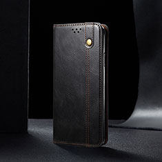Coque Portefeuille Livre Cuir Etui Clapet B02S pour Xiaomi Redmi Note 9T 5G Noir