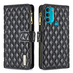Coque Portefeuille Livre Cuir Etui Clapet B03F pour Motorola Moto G71 5G Noir