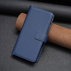 Coque Portefeuille Livre Cuir Etui Clapet B03F pour Nokia C210 Bleu