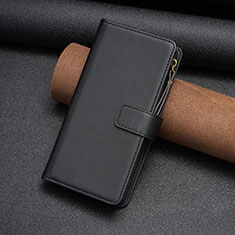 Coque Portefeuille Livre Cuir Etui Clapet B03F pour Nokia C210 Noir