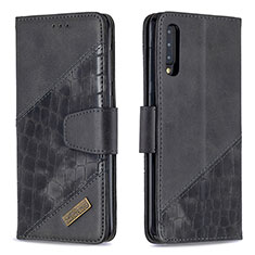 Coque Portefeuille Livre Cuir Etui Clapet B03F pour Samsung Galaxy A50 Noir