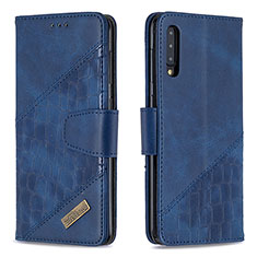 Coque Portefeuille Livre Cuir Etui Clapet B03F pour Samsung Galaxy A50S Bleu