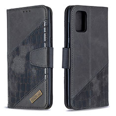 Coque Portefeuille Livre Cuir Etui Clapet B03F pour Samsung Galaxy A71 4G A715 Noir