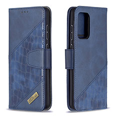 Coque Portefeuille Livre Cuir Etui Clapet B03F pour Samsung Galaxy A72 5G Bleu