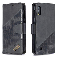 Coque Portefeuille Livre Cuir Etui Clapet B03F pour Samsung Galaxy M10 Noir