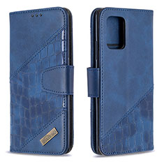 Coque Portefeuille Livre Cuir Etui Clapet B03F pour Samsung Galaxy M80S Bleu