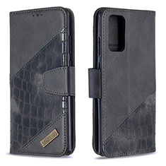Coque Portefeuille Livre Cuir Etui Clapet B03F pour Samsung Galaxy Note 20 5G Noir
