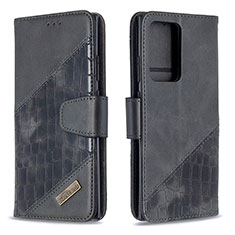 Coque Portefeuille Livre Cuir Etui Clapet B03F pour Samsung Galaxy Note 20 Ultra 5G Noir