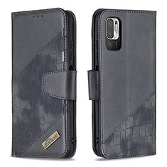 Coque Portefeuille Livre Cuir Etui Clapet B03F pour Xiaomi Redmi Note 11 SE 5G Noir