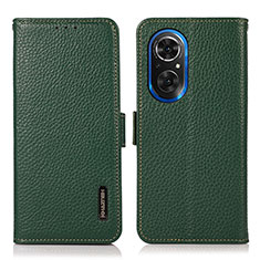 Coque Portefeuille Livre Cuir Etui Clapet B03H pour Huawei Honor 50 SE 5G Vert
