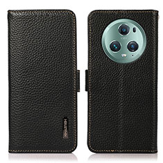 Coque Portefeuille Livre Cuir Etui Clapet B03H pour Huawei Honor Magic5 Pro 5G Noir