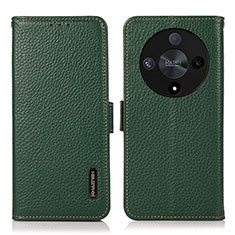 Coque Portefeuille Livre Cuir Etui Clapet B03H pour Huawei Honor Magic6 Lite 5G Vert