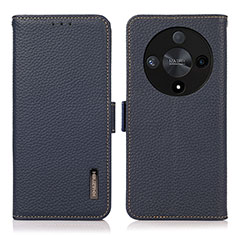 Coque Portefeuille Livre Cuir Etui Clapet B03H pour Huawei Honor X9b 5G Bleu