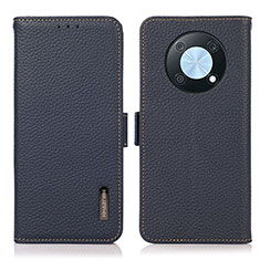 Coque Portefeuille Livre Cuir Etui Clapet B03H pour Huawei Nova Y90 Bleu