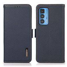 Coque Portefeuille Livre Cuir Etui Clapet B03H pour Motorola Moto Edge S Pro 5G Bleu
