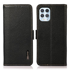 Coque Portefeuille Livre Cuir Etui Clapet B03H pour Motorola Moto G100 5G Noir