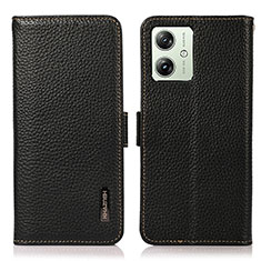 Coque Portefeuille Livre Cuir Etui Clapet B03H pour Motorola Moto G54 5G Noir