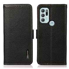 Coque Portefeuille Livre Cuir Etui Clapet B03H pour Motorola Moto G60s Noir