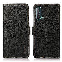 Coque Portefeuille Livre Cuir Etui Clapet B03H pour OnePlus Nord CE 5G Noir