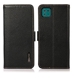 Coque Portefeuille Livre Cuir Etui Clapet B03H pour Samsung Galaxy A22 5G Noir