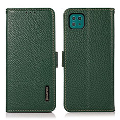 Coque Portefeuille Livre Cuir Etui Clapet B03H pour Samsung Galaxy A22 5G Vert