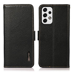 Coque Portefeuille Livre Cuir Etui Clapet B03H pour Samsung Galaxy A23 4G Noir