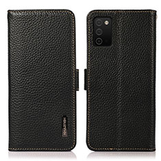 Coque Portefeuille Livre Cuir Etui Clapet B03H pour Samsung Galaxy F02S SM-E025F Noir