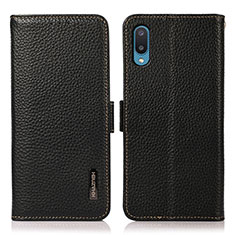 Coque Portefeuille Livre Cuir Etui Clapet B03H pour Samsung Galaxy M02 Noir