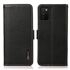 Coque Portefeuille Livre Cuir Etui Clapet B03H pour Samsung Galaxy M02s Noir
