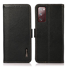 Coque Portefeuille Livre Cuir Etui Clapet B03H pour Samsung Galaxy S20 FE 4G Noir