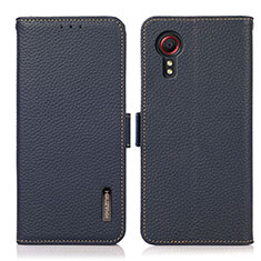 Coque Portefeuille Livre Cuir Etui Clapet B03H pour Samsung Galaxy XCover 5 SM-G525F Bleu