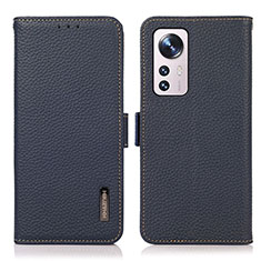 Coque Portefeuille Livre Cuir Etui Clapet B03H pour Xiaomi Mi 12 Lite 5G Bleu