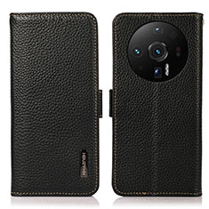 Coque Portefeuille Livre Cuir Etui Clapet B03H pour Xiaomi Mi 12 Ultra 5G Noir