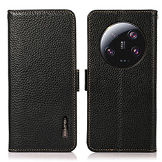 Coque Portefeuille Livre Cuir Etui Clapet B03H pour Xiaomi Mi 13 Ultra 5G Noir
