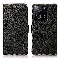 Coque Portefeuille Livre Cuir Etui Clapet B03H pour Xiaomi Mi 13T 5G Noir
