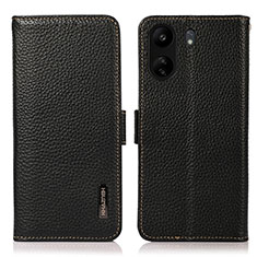 Coque Portefeuille Livre Cuir Etui Clapet B03H pour Xiaomi Poco C65 Noir