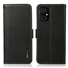 Coque Portefeuille Livre Cuir Etui Clapet B03H pour Xiaomi Poco M5 4G Noir