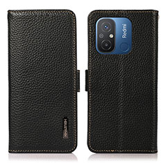 Coque Portefeuille Livre Cuir Etui Clapet B03H pour Xiaomi Redmi 11A 4G Noir