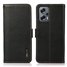 Coque Portefeuille Livre Cuir Etui Clapet B03H pour Xiaomi Redmi K50i 5G Noir
