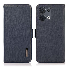 Coque Portefeuille Livre Cuir Etui Clapet B03H pour Xiaomi Redmi Note 13 5G Bleu