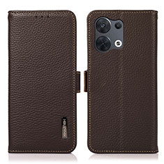 Coque Portefeuille Livre Cuir Etui Clapet B03H pour Xiaomi Redmi Note 13 5G Marron