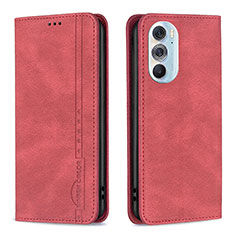 Coque Portefeuille Livre Cuir Etui Clapet B04F pour Motorola Moto Edge Plus (2022) 5G Rouge