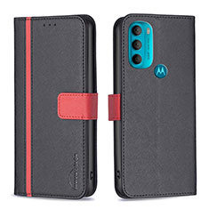Coque Portefeuille Livre Cuir Etui Clapet B04F pour Motorola Moto G71 5G Noir