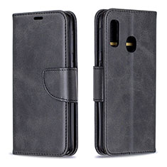 Coque Portefeuille Livre Cuir Etui Clapet B04F pour Samsung Galaxy A20e Noir