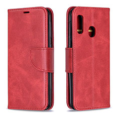 Coque Portefeuille Livre Cuir Etui Clapet B04F pour Samsung Galaxy A20e Rouge
